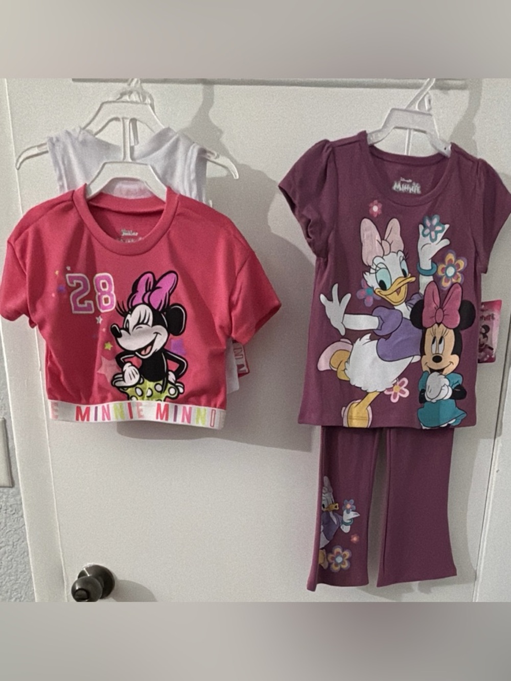 Disney Girls Minnie & Daisy Two-Piece & 3- Piece Sets in Pink and Purple